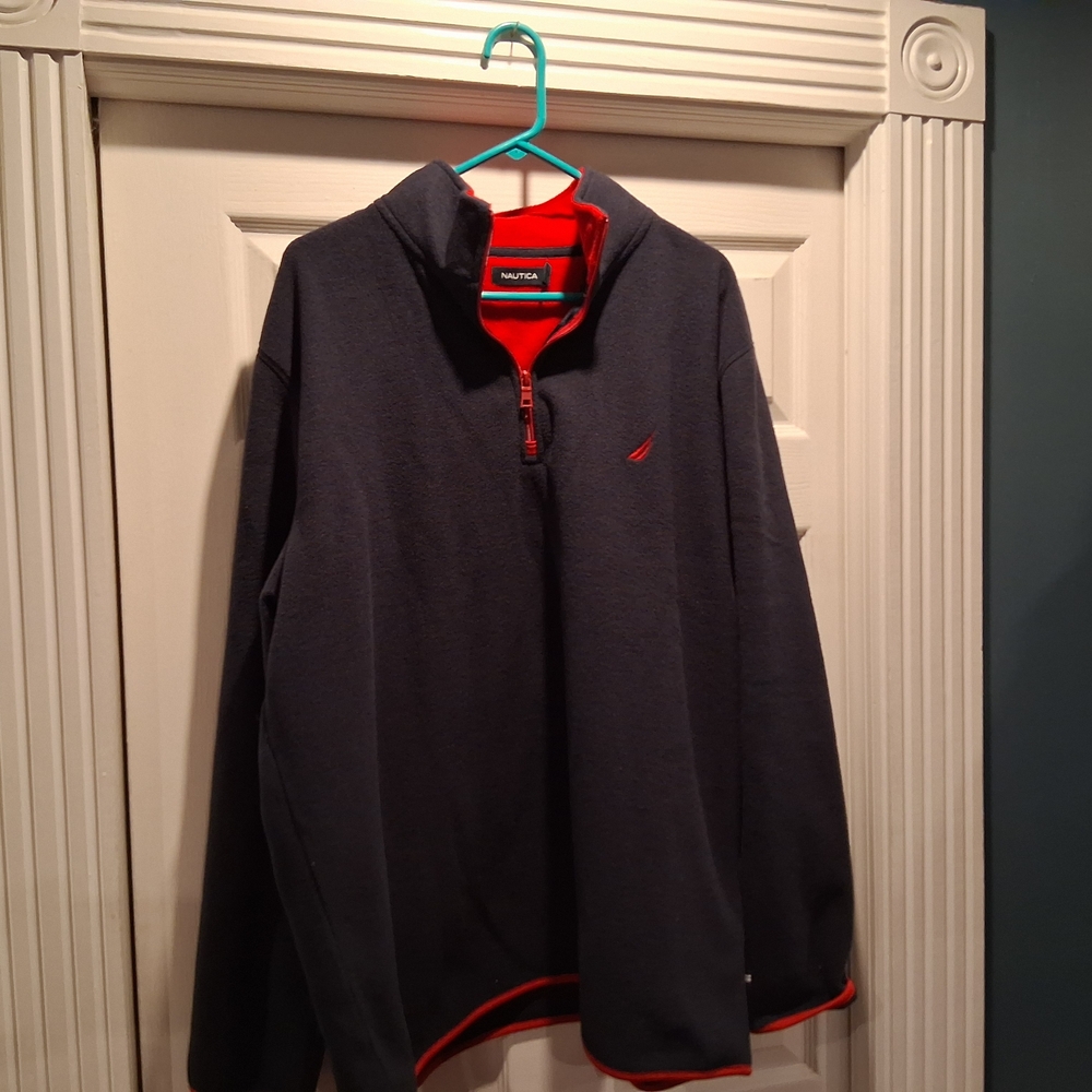 Nautica Navy and Red Pullover